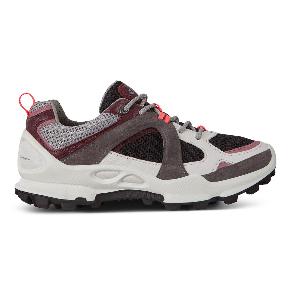 Womens Hiking Shoes - ECCO Biom C-Trail Low - White/Brown/Black - 4107CITNJ
